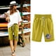thumbnail image 4 of Pantalones Cortos Casuales para Mujer Día de la Independencia Impreso Elástico de la Cintura, Pantalones Cortos de Verano para Mujeres, 4 of 5