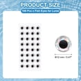 thumbnail image 2 of Uxcell Fish Eyes for Lures Making, 3D Eyes Fly Tying Materials Lures, Artificial Fishing Baits 12mm & 100 Pcs & Silver, 2 of 7