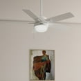 thumbnail image 5 of Hunter 44 inch Zeal Matte Silver Ceiling Fan with LED Light Kit and Pull Chain, 5 of 7