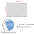 thumbnail image 2 of PiccoCasa Rideaux de Porte Maison Occultants pour Fenêtre, Bleu Ciel G54 Pouces x H40 Pouces, 2 of 10