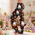thumbnail image 5 of Fgvctg Easter Pajamas for Women Plus Size Wide Leg Sleepwear Pajama Pant Loungewear Rabbit Graphic High Waisted Pjs Fall Easter Eggs Spring Drawstring Lounge Pants with Pockets Light Purple 3XL, 5 of 5
