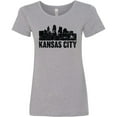 thumbnail image 3 of Inktastic Kansas City Skyline Grunge Women's T-Shirt, 3 of 5