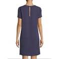 thumbnail image 2 of THEORY Women's Plum Silk Shift Modern Tee Dress, Purple, Small, 2 of 2