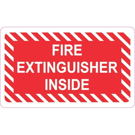 5in x 3in Fire Extinguisher Inside Magnet