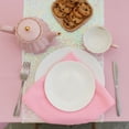 thumbnail image 5 of JYFLZQ Pink Tablecloth 60''x 120'' Rectangle Table Cloth for 6 Foot Tables Stain Resistant Table Cover, 5 of 7