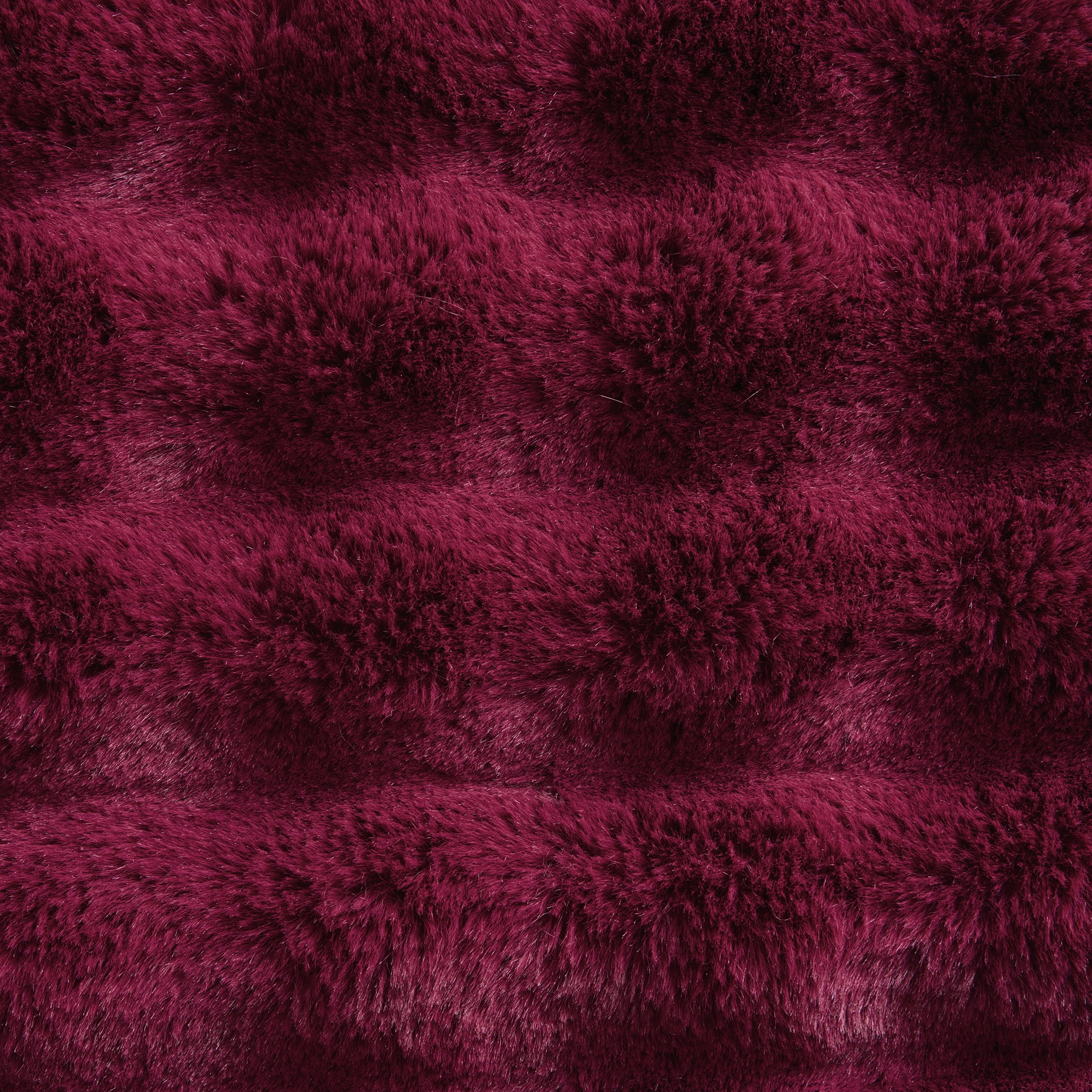 Better Homes & Gardens Merlot Bubble Faux Fur Ultra Soft Luxury Oversized Throw Blanket 50" x 72", Merlot Wine, Adult