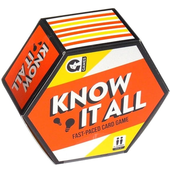 Know It All - Fast Paced Card Game