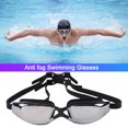 thumbnail image 4 of Gafas de natación Gafas impermeables con tapones para los oídos Clips para la nariz (chapado en negro) Likrtyny Para estrenar, 4 of 9