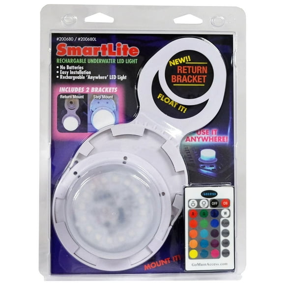 Main Access 200680 Smart Lite Échelle de Piscine Marchepied Lumière LED Couleur avec Télécommande