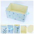 thumbnail image 2 of Unique Bargains Fabric Storage Cube Storage Bin Storage Basket Blue 19.5*13.5*9in, 2 of 7