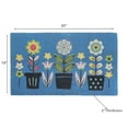 thumbnail image 2 of Coir Door Mat Triple Florals 18 X 30, 2 of 3
