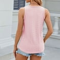 thumbnail image 7 of Annhoo Womens Sleeveless Tank Tops Summer Loose Hollow out V Neck Dressy Shirts Caual Beach Eyelet Blouse Tees, 7 of 7