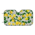thumbnail image 4 of Uemuo Lemon Seamless Pattern Oil Painting Effect Pattern Accordion Car Windshield Sun Shade, Foldable Reflective Sun Visor for Car, Reflector Windshield Sunshade-Small, 4 of 7