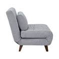 thumbnail image 4 of A&D Home Springfield Polyester Convertible Futon Chair, Light Gray, 4 of 20