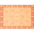thumbnail image 1 of Ahgly Company Indoor Rectangle Abstract Orange Modern Area Rugs, 5' x 7', 1 of 4