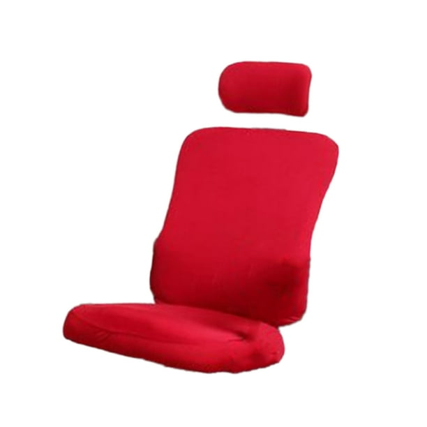 3 Piezas de Silla de Ordenador de Oficina Yotijar Estirables Extraíbles Vino rojo
