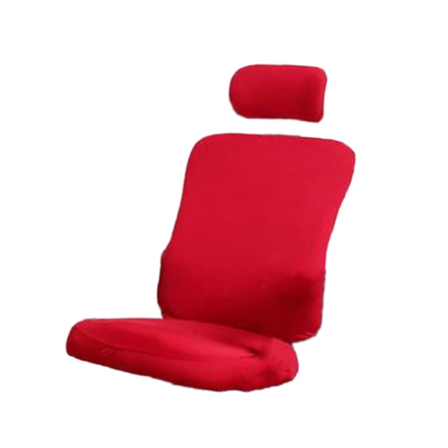 jifeng 3Pcs Removable Stretchable Office Computer Chair Covers - Split Design Universal Red