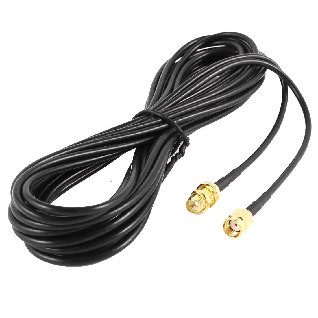RPSMA Male to Female Wifi Antenna Connector Extension Cable Black 10M