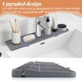 thumbnail image 4 of Gitohoni Faucet Splash Guard for Kitchen Sink, 24" Large Silicone Draining Mat Water Drip Catcher for Farmhouse, Rubber Sinks Gadgets Extender for Bar, RV, Bathroom, 4 of 7