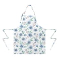 thumbnail image 2 of Pioneer Flower Floral Print Pattern Apron for Women and Men, Cotton Linen Waterproof with Pockets, Adjustable, 33x27 Inch for Kitchen, Gardening, BBQ, Salon, 2 of 6