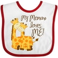 thumbnail image 3 of Inktastic My Memaw Loves Me Boys or Girls Baby Bib, 3 of 4