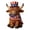 Red Wine, variant on 2 Pcs Patriotic Highland Cow Decor American Flag Figurines for 4th of July Memorial Day, Red White Blue Resin Cow Statues for 250th Anniversary Home Table Garden Decor