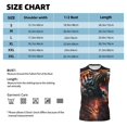 thumbnail image 5 of Yiaed Cool Tiger Print Men's Singlet Vests Summer Running Muscle Tank Tops Gym Undershirt Round Neck Sleeveless for man, 5 of 5