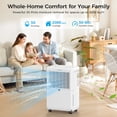 thumbnail image 4 of 2000 Sq.Ft Dehumidifier for Basement with Drain Hose, 30 Pint/D Quiet Dehumidifiers for Home Large Room Bedroom Bathroom, Intelligent Humidistat, 3 Modes, 24H Timer, Auto Defrost, 4 of 9