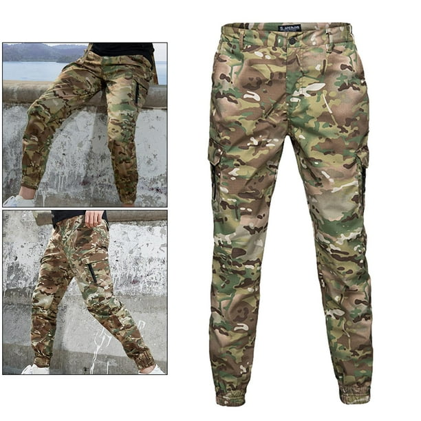 Ropa de calle para hombre Casual Hip Hop camuflaje Cargo pantalones tacticos Verduras jinwen Pantalones de camuflaje Walmart en linea
