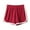 Wine, variant on Birdeem Womens Fashion Solid Color Casual Wide Leg Ruffle Loose High Waist Shorts Pants