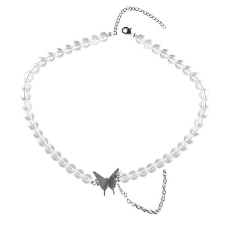 

1Pc Girls Necklace Transparent Punk Style Neck Decoration for Gift