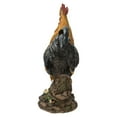 thumbnail image 4 of Hi-Line Gift Ltd. Large Cock On A Wood Barrel, 4 of 6