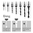 thumbnail image 2 of Juego de 26 herramientas para trabajar la madera: juego de brocas para chaflanar, cortador de roscas para madera, brocas avellanadoras de triple punta., 2 of 5