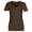 Brown, variant on Girls Solid Color Short Sleeve Ribbed V Neck T Shirt Comfortable Casual Tops for Big Kids and Tweens Soft Breathable Daily Wear Size:11-12 Years