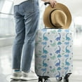 thumbnail image 2 of Blue Toned Dinosaur Pattern Luggage Cover Fashion Suitcase Cover Baggage Covers Fit 25-28 Inch Luggage (Go Travel), 2 of 5