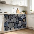 thumbnail image 3 of Rustic Stone Wall Cabinet Curtains for Shelves, Farmhouse Natural Country Art Privacy Curtain for Closet Self Adhesive, Dust-Proof Drapes for Closet Storage Room Classroom Doorway, 32"W x 55"L, 3 of 9