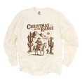 thumbnail image 5 of Christmas on the Range - Women's Garment Dyed Long Sleeve Graphic T-Shirt, 5 of 11