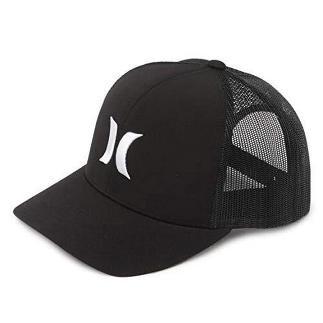 Hurley Chapeau de Camionneur Réglable en Mesh pour Homme (Noir/blanc)