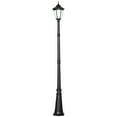 thumbnail image 2 of Outsunny 94.5" Solar Lamp Post Light with Auto Sensor Control, Black, 2 of 9