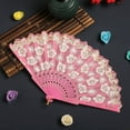 thumbnail image 5 of Japanese Cherry Handheld Folding Fan Set for Decorative Dance Performance and Elegant Room Summer, 5 of 5