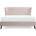 thumbnail image 4 of Adore Decor Adele Wingback Upholstered Platform Bed Queen Size Blush Pink, 4 of 11