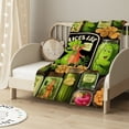 thumbnail image 2 of Nawypu  Pickle Blanket, Pickles Gifts for Kids, Pickle Blanket for Pickles Lover, Just A Girl Who Loves Pickles Throw Blankets, Funny Pickle Gifts Blanket for for Living Room Bed Sofa Couch, 2 of 6
