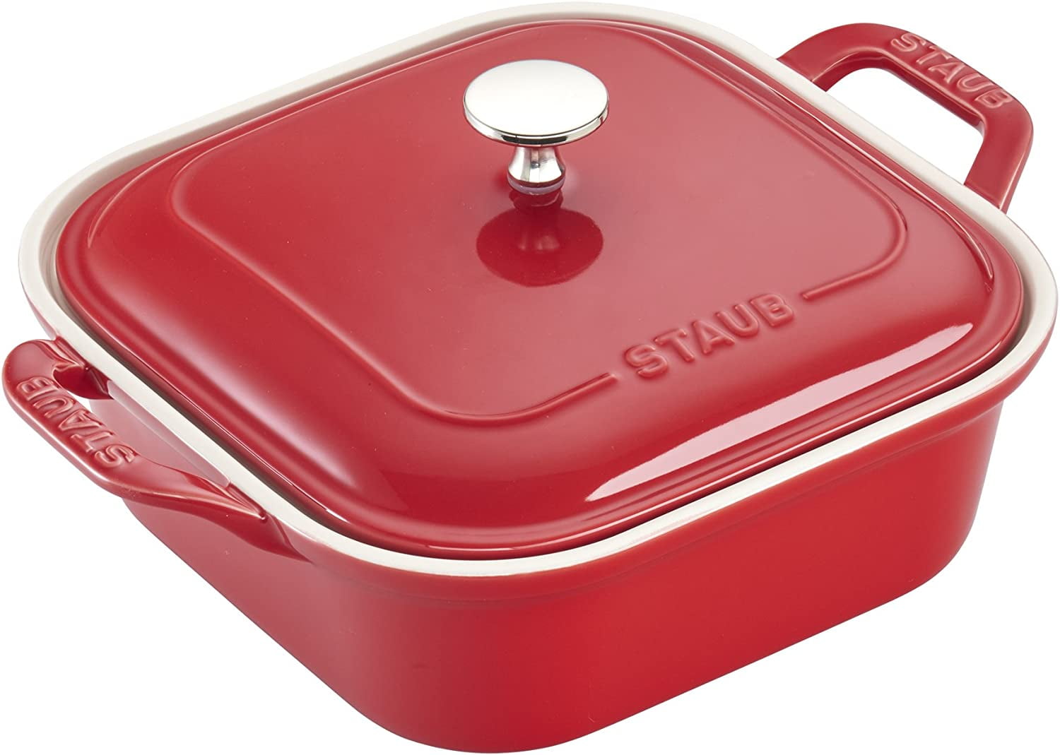 b*o様 STAUB Ceramics SquareCovered Baking STAUB Ceramics Square Covered Baking Dish, 9x9-inch, Dark Blue