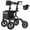 Black, variant on Walkers for Seniors, Rollator Walker with Seat, 10" Rubber Wheels All Terrain Rollator Walker with Backrest, Aluminum Walkers Built-in Cable, Foldable and Adjustable Height for Seniors, Purple