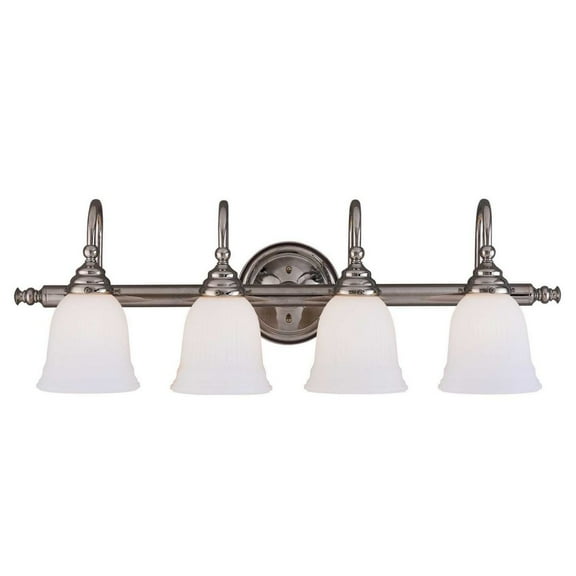 Modern Chrome 4-Light Bath Vanity Light Fixture