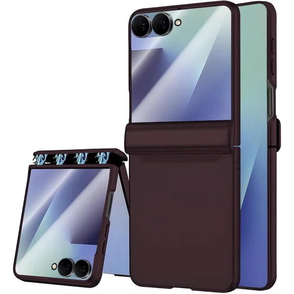 Case for Samsung Galaxy Z Flip 7, Hinge Protection, Built-in Screen Protector, Wireless Charging, Shockproof, Slim Rugged Phone Protective Case for Galaxy Z Flip 7