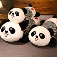 thumbnail image 2 of Juguete de peluche de Panda divertido y vívido con hojas de bambú, juguetes de peluche, Animal de dibujos animados suave, muñeco colgante de Panda blanco y negro, regalos para niños, 2 of 5