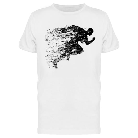 Splash Runner Silhouette T-Shirt Men -Image by Shutterstock, Male XX-Large