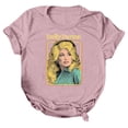 thumbnail image 2 of Women's Dolly Shirts Country Music Icon T‑Shirt Crewneck Short Sleeve Top Vintage Graphic Tee Loose Fit Casual Retro Unisex Shirt XXL, 2 of 5