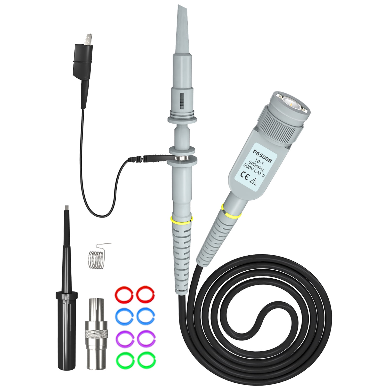 ELECTCHN 500Mhz Oscilloscope Clip Probe 10x P6500B High Precision with